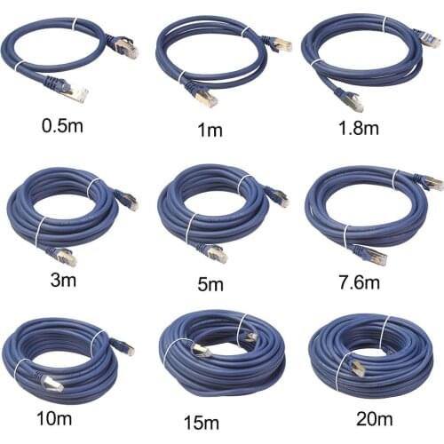 Cat8 Ethernet Cable RJ45 Network Cable SFTP 40Gbps Lan Cable Cat 8 RJ45 Patch Cord 10m/15m/20m For Router Laptop Cable Ethernet