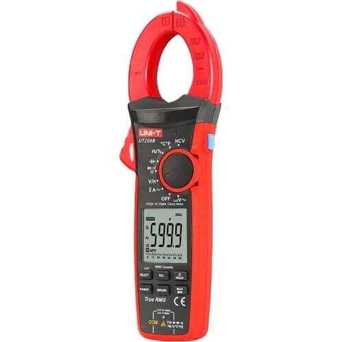 Newest UNI-T UT208B 1000A True RMS Digital Clamp Meter AC DC Current Tester LCD Display Multimeter Clamp Tester Multimeter