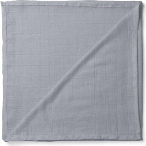 Baby Müslin Fabric Solid Colors Outdoor Anthracite Gray