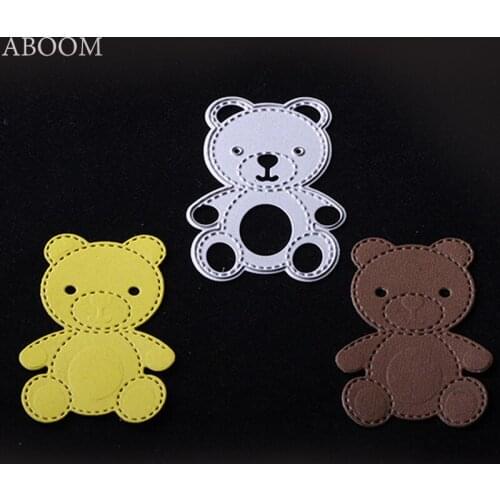 ABOOM New Lovely Bear Metal Cutting Dies For DIY Scrapbooking Card Making Decorative Paper Card Making Mold Carbon Steel Mold
