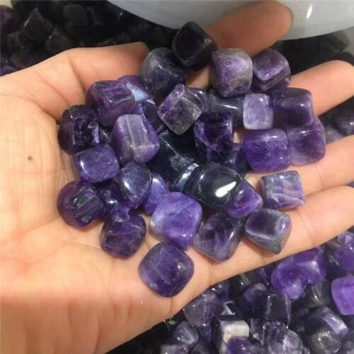 New arrivals gemstone natural purple dream amethyst quartz crystal cube tumbled stone for Decoration