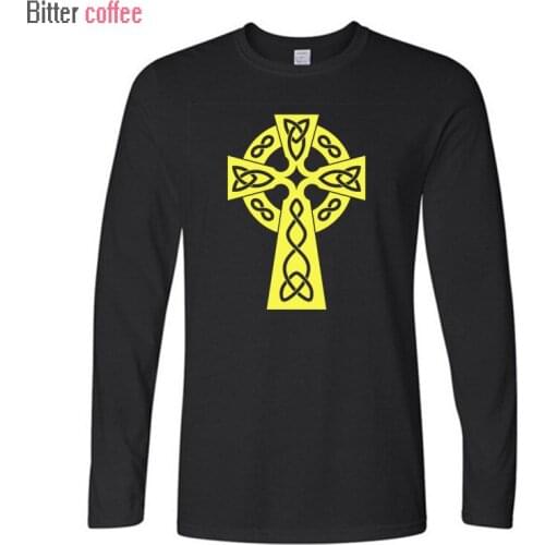 BITTER COFFEE NEW Autumn Fashion Casual SIMBOLO SPIRITUALE RELIGIOSO Long Sleeve Men T Shirts Male Soft Tops Tee