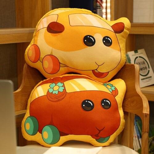 Guinea Pigs Plush Anime Pillow Decorative Cushions Japanese Anime Cartoon Plushie Body Pillows Stuffed Soft Kids Room Decor
