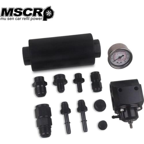 MSCRP-Fuel pressure regulator and Fuel Filter Kit Stainless for BMW E46 M3 2001-2006