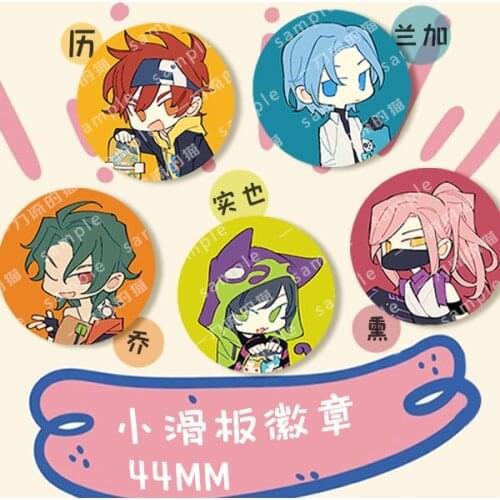 SK8 the Infinity SK EIGHT LANGA MIYA REKI JOE Cartoon Badge Anime 44MM Tinplate Round Bedge Brooch Pins Button Toy Medal Cosplay