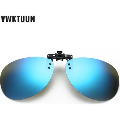 VKWTUUN Oval Polarized Clip On Sunglasses Women Men Oversized Sun Glasses Driving Fishing Polarized Mirror Lens Anti-UVA -UVB