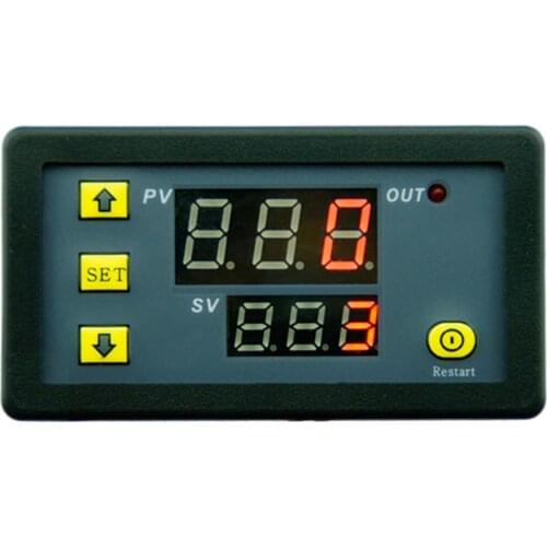 DC12V 20A 1500W Timing Timer Digital LED Display Time Delay Cycling Module Control Switch Adjustable Timing Relay Time Delay
