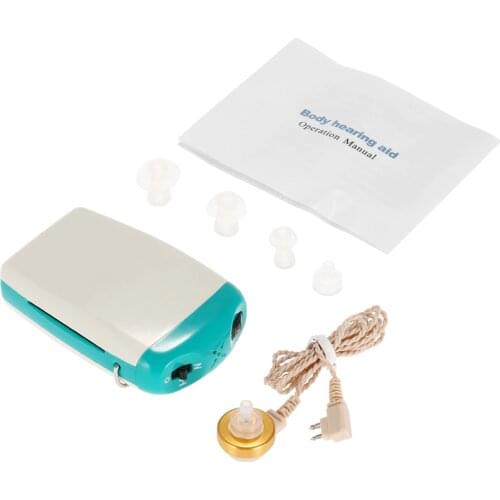 Hearing Aids Sound Amplifier for Severe Hearing Loss Voice Volume Adjustable with Earplugs Hearing Aid Machine for Deaf/Elderly