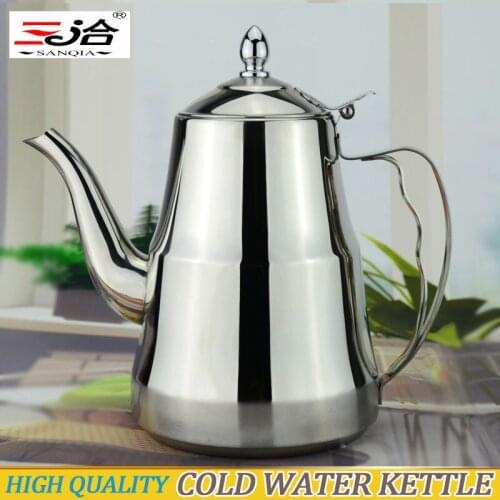 1600ml High quality non-magnetic stainless steel cold water kettle suitable for induction cooker free shipping