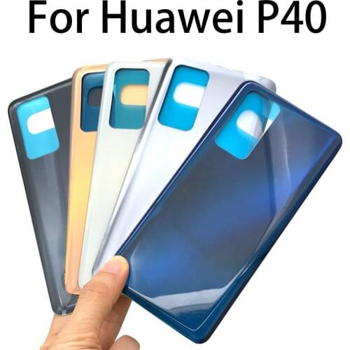 Back Glass Rear Cover For Huawei P40 Battery Door Housing Battery back cover