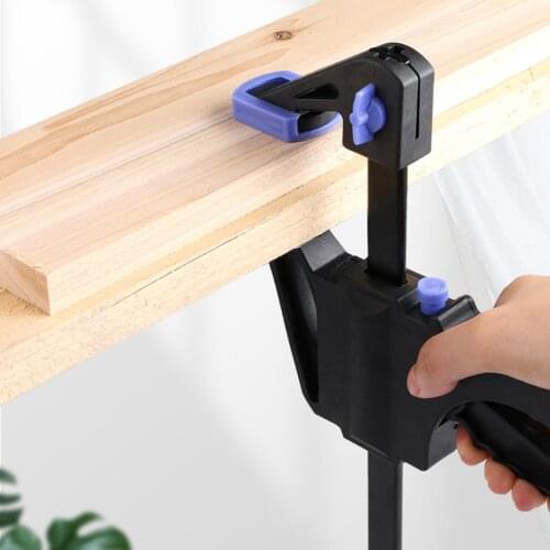 Woodworking Clamp F Shape Fast Tightener Adjustable Work Bar Clip Carpentry Tool Non-toxic Harmless Strong Durable Hand Tool