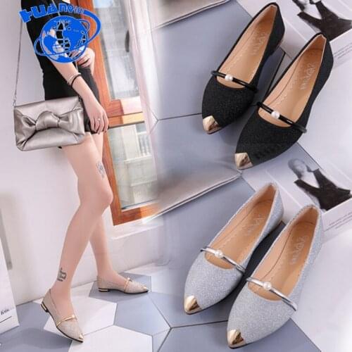 HUANQIU Brand 2018 New Spring New Ladies Flat Shoes Casual Women Shoes Comfortable Pointed Toe Flat Shoes ZLL627
