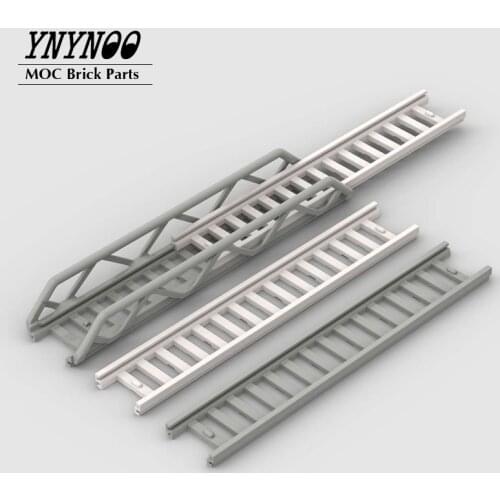 2Pcs/lot Bars, Ladders and Fences Series 11299 Ladder 16x3.5 with Side Supports fit for 15188 Ladder 16x2.5 Building Blocks Toys