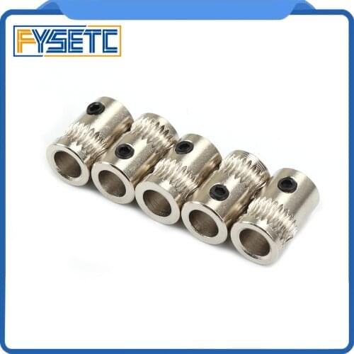 5pcs Filament Gear Motor Gear Filament Pulley For Prusa i3 MK2 MK2.5/MK3 Multi Materials 2.0 3D Printer Extruder Gear