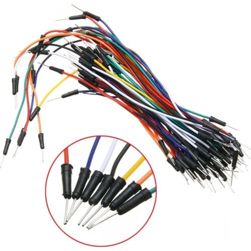 65pcs Jump Wire Cable Male to Male Solderless Flexible Breadboard Jumper Line DIY for Arduino FZ0005