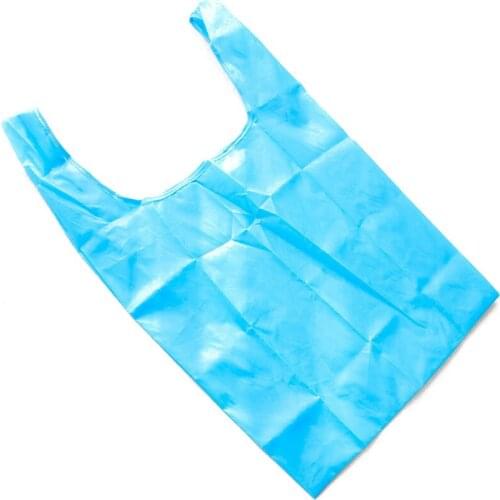 75PCS / LOT Foldable Shopping Bag Oxford Cloth Eco Protection Pure Color Tote Bag Portable Shopping Storage Bag