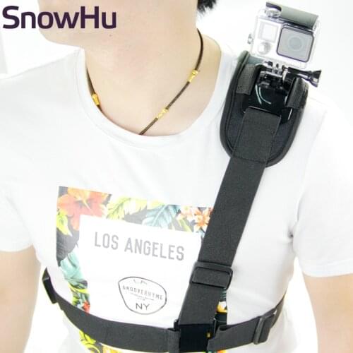 SnowHu for Gopro Accessories Shoulder Strap Mount Chest Harness Tripod For Go Pro hero 9 8 7 6 5 4 Yi 4K Sj Action Camera GP199