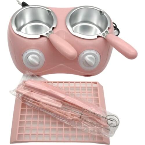 Aluminum Liner Plastic Hot Chocolate Melting Pot Electric Fondue Melter Machine 95AC