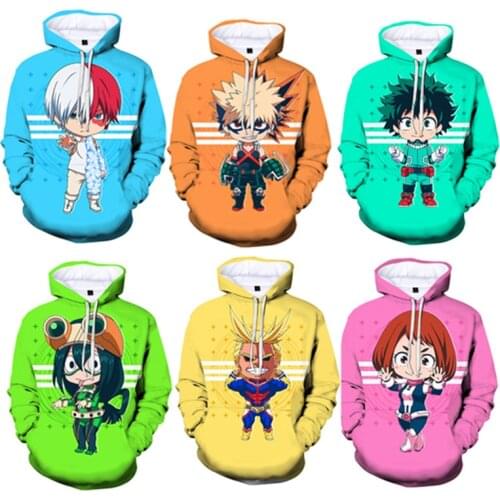 Anime My Hero Academia Cosplay deku Hoodie Cosplay Mens and Womens Casual Sports Sweater 2020 Brand New