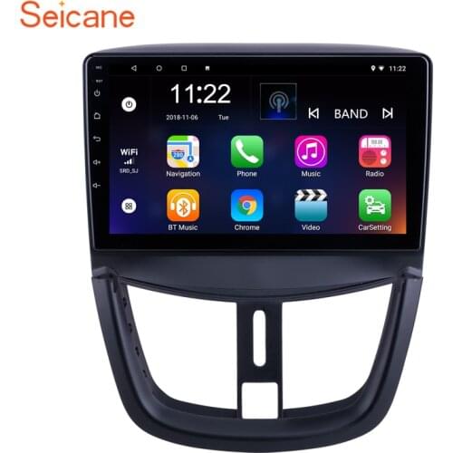 Seicane Android 10.0 2DIN Car Head Unit Radio Audio GPS Multimedia Player For PEUGEOT 207 2006 2007 2008 - 2015 support Carplay