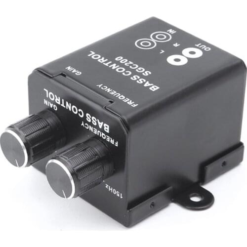 Car Regulator Amplifier Bass Subwoofer Stereo Equalizer Controller 4 RCA