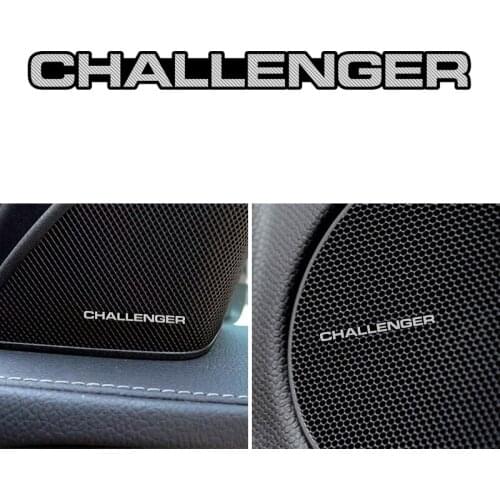 Car Styling Aluminum Emblem Badge For Dodge challenger ram 1500 charger durango Car Speaker audio stickers Decal Decoration