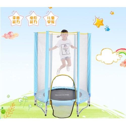 55 inch Safe Spring trampoline gymnastics trampoline bounce bed With protective net