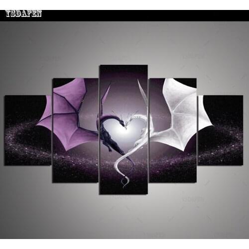 HD print olieverf Film modulaire foto Scenery poster kind room decor woondecoratie 5 stks canvas art z491