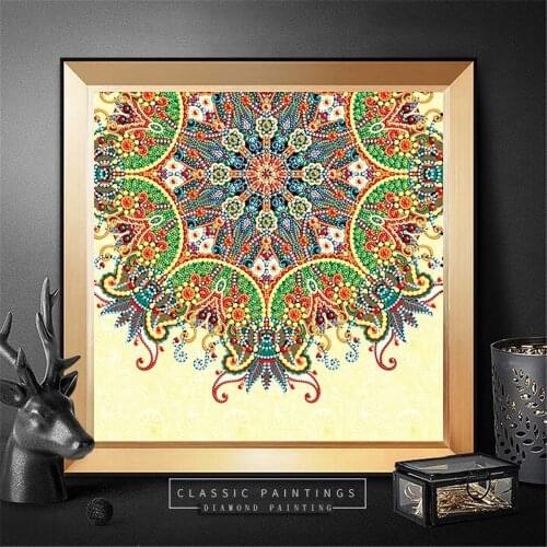 Huacan Special Shaped Diamond Painting 5d DIY Diamond Embroidery Flower Needlework Rhinestone Drill Mosaic Painting Art Crafts
