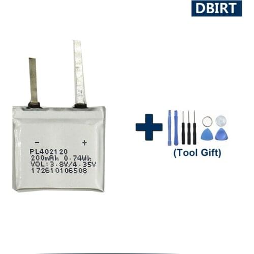 Tools Gift + Rechargeable PL402120V 200mAh Battery For Huami AMAZFIT Ares Bip GTR Smart Sport Watch Accumulator AKKU