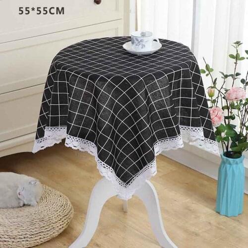 Cotton Linen Round Tablecloth Wedding Party Banquet Decoration Dining Table Cover Household Multi-purpose Table Accessories