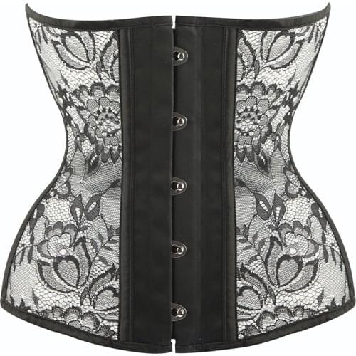 Lace Steel bones Corset