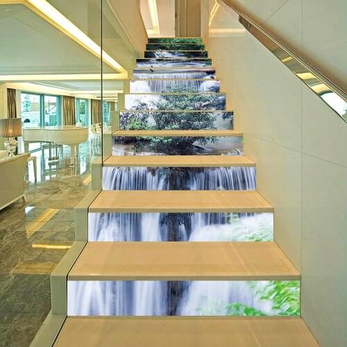 Forest River Stairway Stickers for Stair Decoration Waterpoof Removable Peel & Stick Vinyl Staircase Home Decor Stairs Renovatie