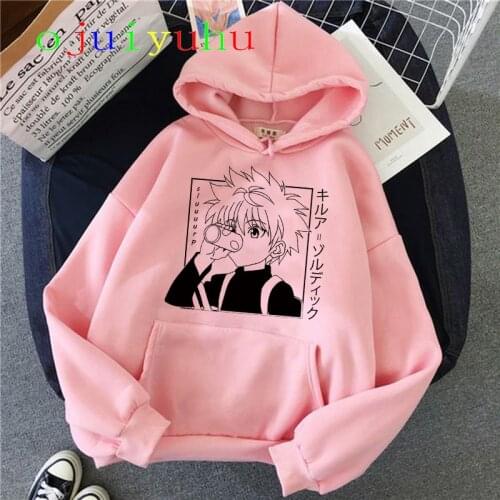 Cute Mens Hoodies Hunter X Hunter Men Women Pullovers Hoodies Sweatshirts Killua Zoldyck Hisoka 90s Anime Hoody Streetwear Tops