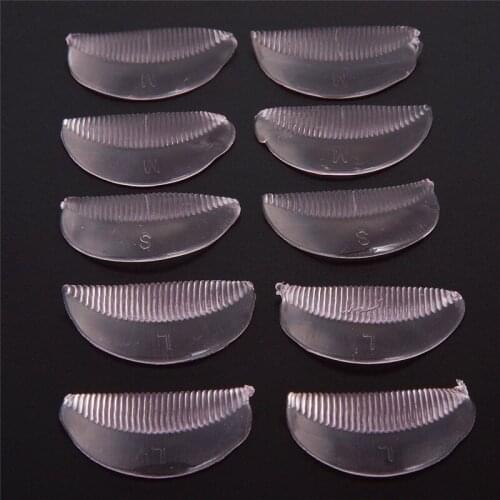 5Pair Curlers Eye Lash Extension Perm Tools Curl Silicone Pads Set Eyelash Lifting Kit Accessories Y Eyelashes Brush Clean Comb