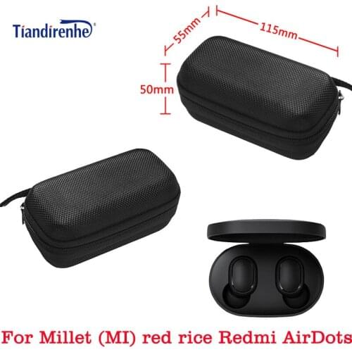True wireless Bluetooth headset bag protective case storage bags for Xiaomi (MI) red rice Redmi AirDots Accessory storage box