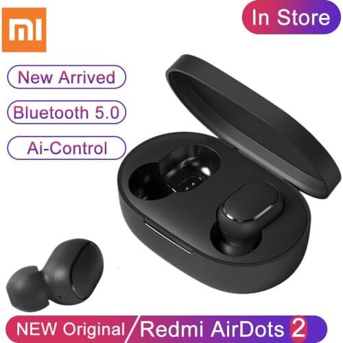 Xiaomi Redmi Airdots 2 New Original Wireless Bluetooth 5.0 Earphone Stereo TWS With Mic Handsfree AI Control In Ear наушники