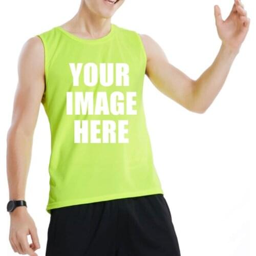 Custom Wholesale Mens Gym Sleeveless Tank Tops Customised Logo Vest