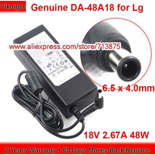Genuine DA-48A18 2.67A 48W 18V AC Adapter da_48a18 for LG ND5520 ND-5520 ND-8630 DA-48A18 NP854 H5 NP8540 SPEAKER H7 CM3430W