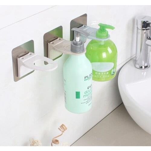 Shower Gel Rack Shelf Holding Shampoo Shower Gel Hand Soap Bathroom Shelf Easy Squeeze For Shower Super Glue Save Space