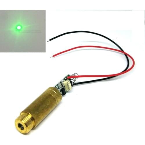 Industrial Lab 532nm 10mW Green Laser Module Point Dot Lights w Spring Driver 3V