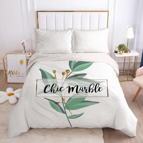 Luxury Duvet cover Quilt/Blanket/Comfortable Case Single Double Queen King Bedding 140x200 240x220 240x260 nordic leaf