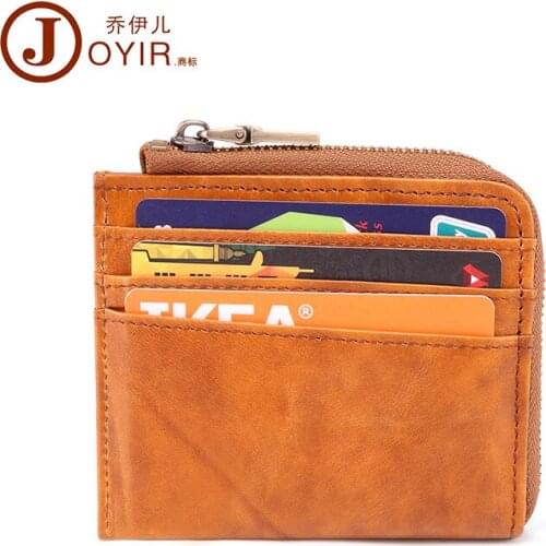 Unisex Carder Holder First Layer Cowhide Multi-card Bank Card Storage Bag Cow Leather Card Holder Men Credit Card Wallet