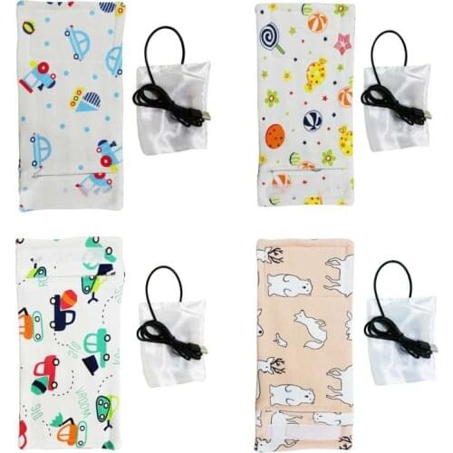 USB Milk Warmer Insulated Bag Portable Travel Cup Warmer Baby Nursing Bottle Cover Warmer Heater Bag Infant Feeding Bottle 87HD