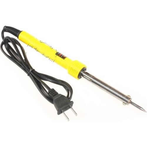 Yellow Plastic Grip Welder Electric Soldering Iron 220VAC 40W 1.3 Meters