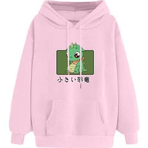 Fashion Kawaii Print Oversized Hoodie Long Sleeve Hoodies Women Sweatshirts Sudaderas Con Capucha Moletom Feminino Sweetshirts