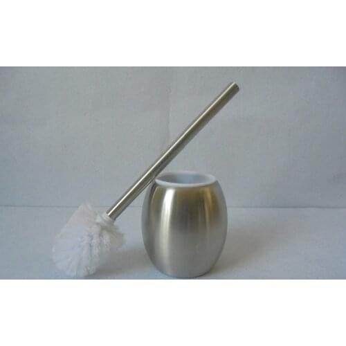 1SET High quality 304 Stainless steel globular toilet brush Bathroom Products escobilla wc tooth brush holder wc KE 1471