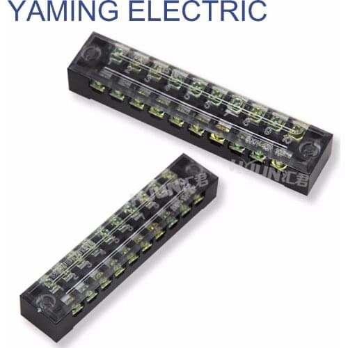 1 piece TB-1510 Combined terminal blocks 600V, 15A ,10P Copper Splice 20 screws Patch panel Wiring row junction box