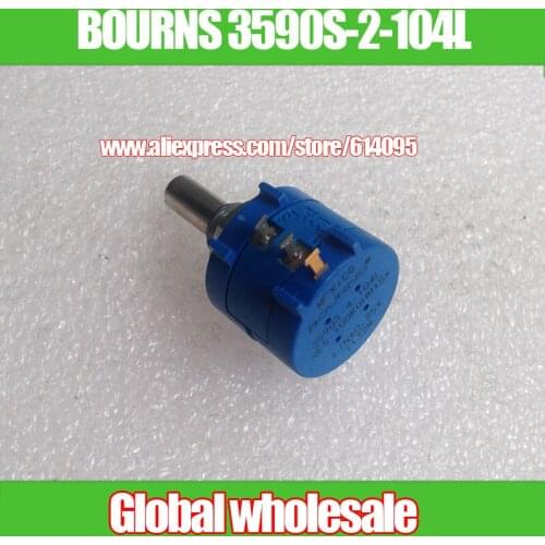 1pcs original BOURNS 3590S-2-104L potentiometer / 100K wirewound multi-turn potentiometer 1k 2k 5k 10k 20k