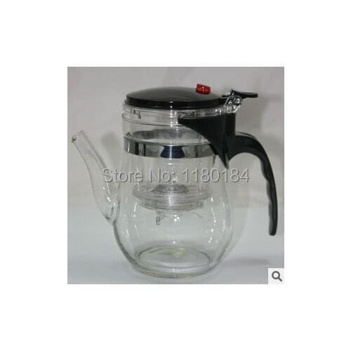 1PC Teapot Promotion!New 500ml Heat-Resistat Glass Teapot simple tea kettle tea-pot Convenient Office Tea Pot Set OG 0036